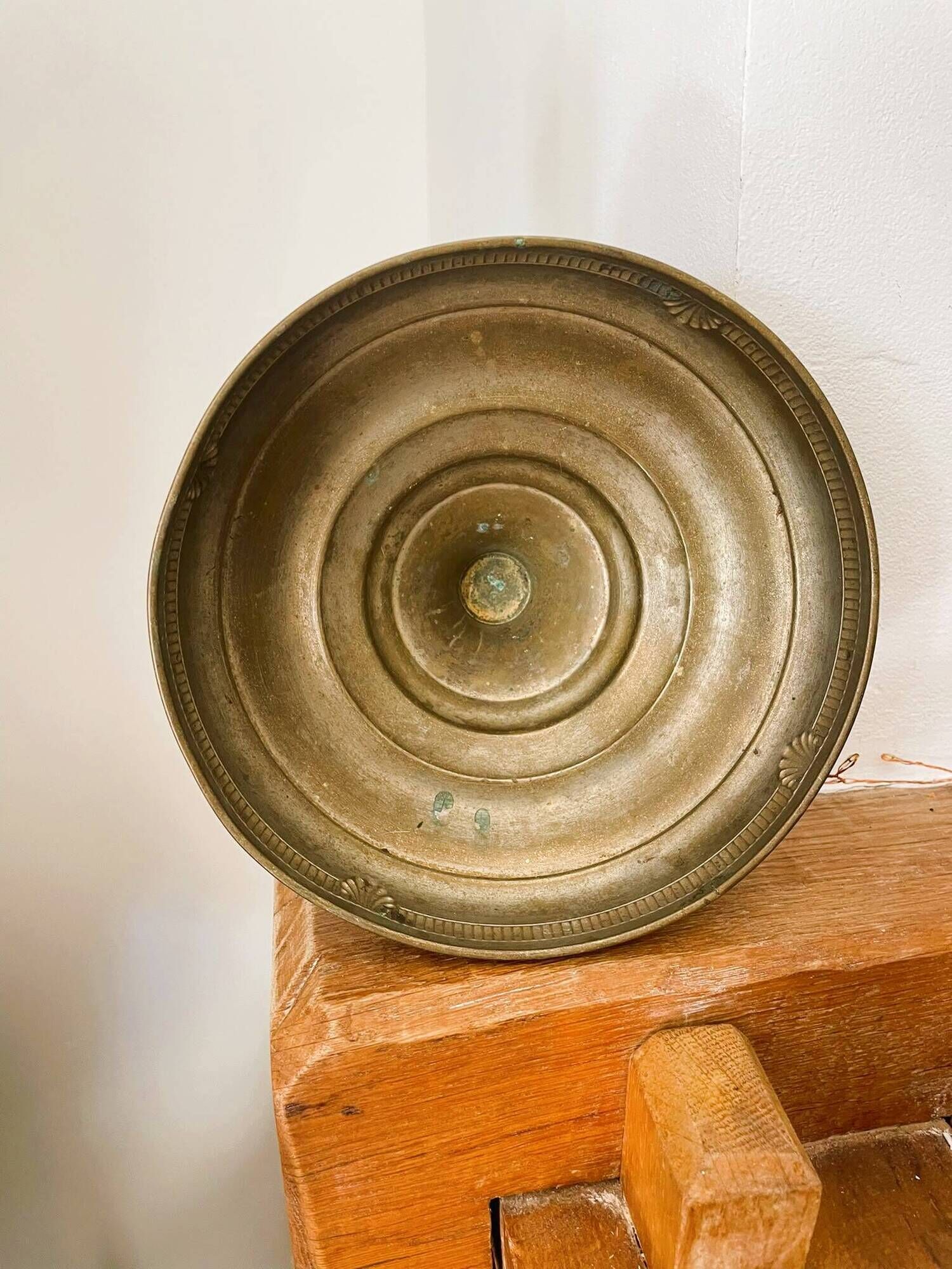 Vintage brass footed cup