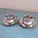 2 vintage Italian stainless steel cups Casalinghi Sto