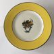 set of 6 porcelain plates "Chapeau and garlands flowers"