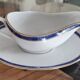 Christofle Océana Bleu dinner service, porcelain and fine gold