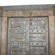 Old Indian door in old teak, original piece and patina