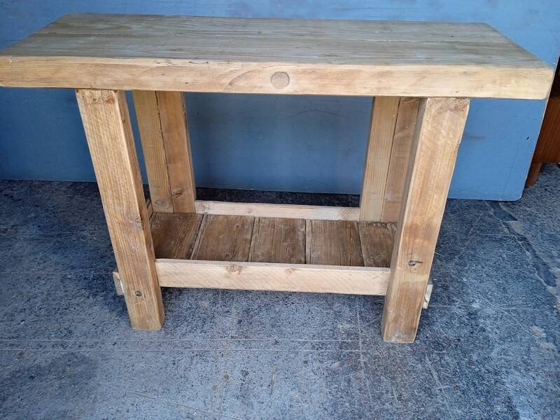 Workbench 120cm old solid wood