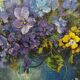 Huile de toile bouquet