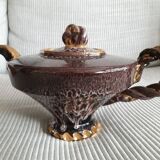 Very original rare Vallauris teapot signed Marius Giuge