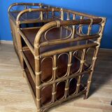 Vintage rattan sideboard/sideboard