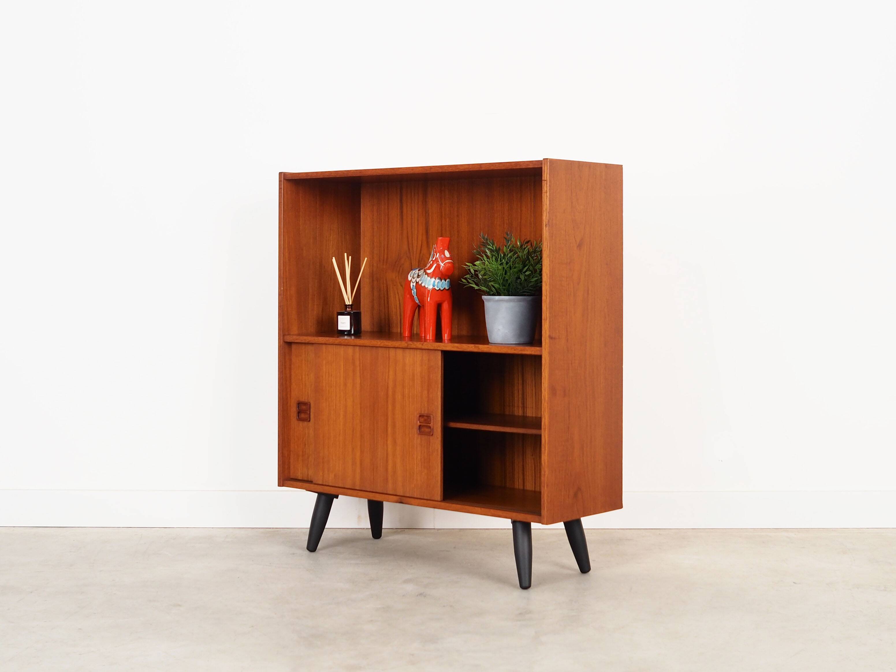 Teak bookcase, Danish design, 1970s, production: Denmark