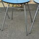 Lot of 4 chairs in blue formica