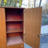 Scandinavian 3-door oak wardrobe from the 1960s, 155cm.