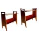 Mid-Century Wooden Side Tables by Gio Ponti, 1950s, Set of 2