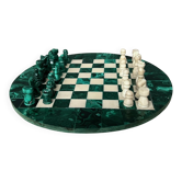 Malachite chess set.
