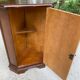 Colonial-style wooden corner entryway chest