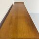 Antique French vintage 50s design wooden and rattan sideboard