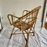 Adult-sized rattan chair