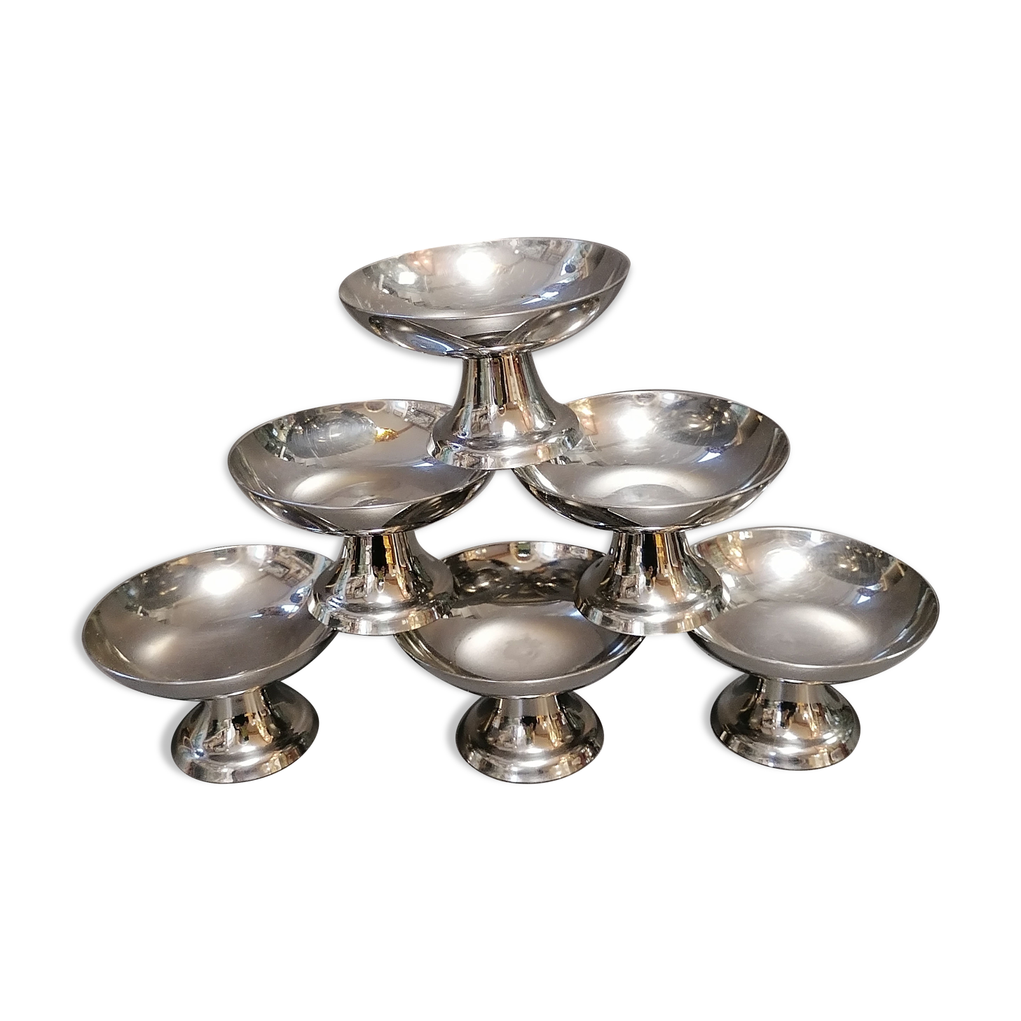 Coupelles inox vintage