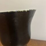 1950s black and white vase