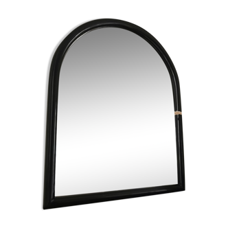 Large black lacquered mirror 1970