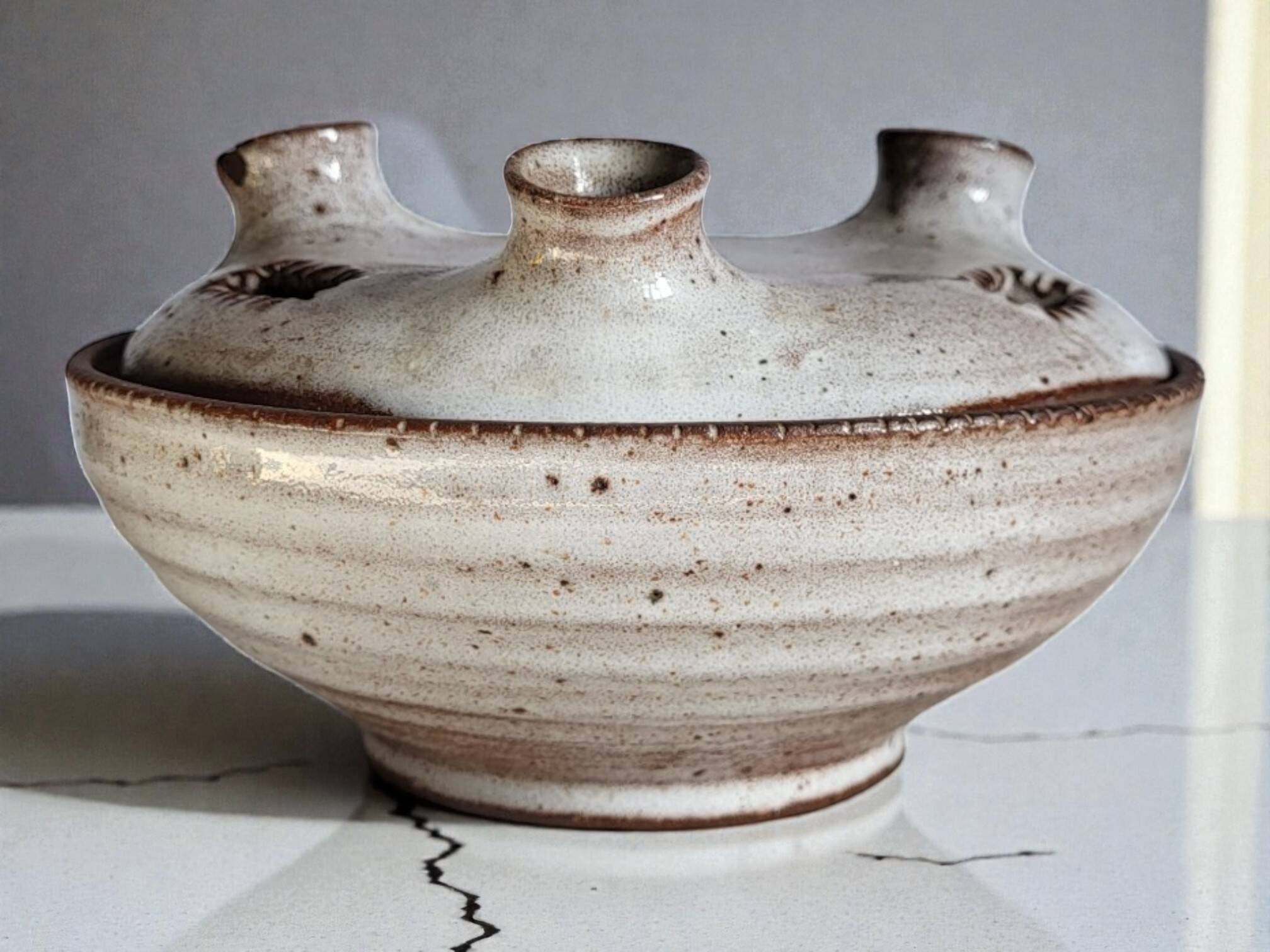 Flower vase in stoneware Ratilly / Pierlot / Puisaye