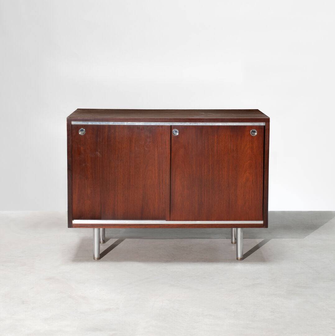 Rosewood sideboard with sliding doors, George Nelson, Herman Miller