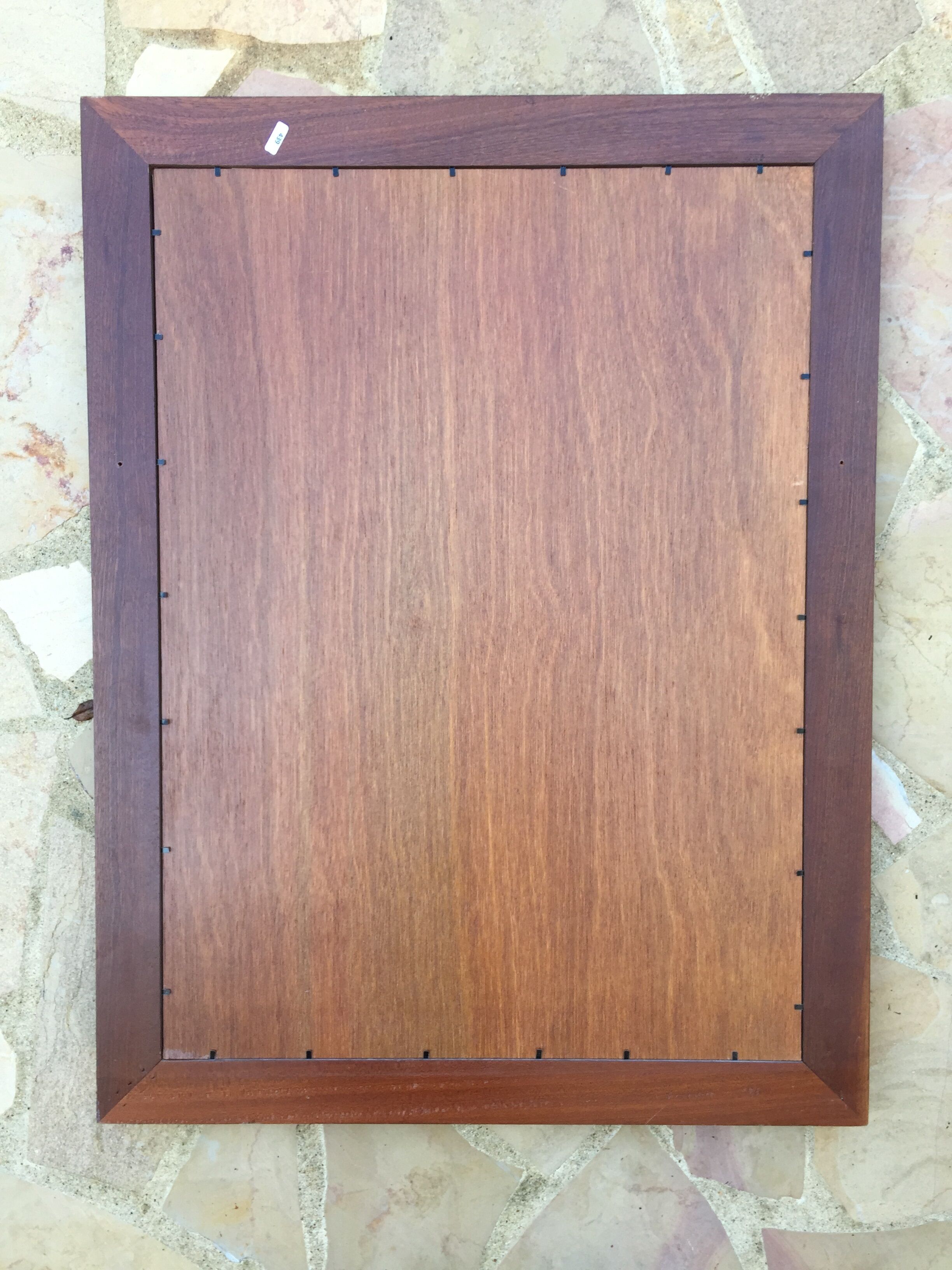Wooden marine-style mirror 66 x86 cm