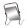 Tubular Steel Mirror, 1960s 40x64cm