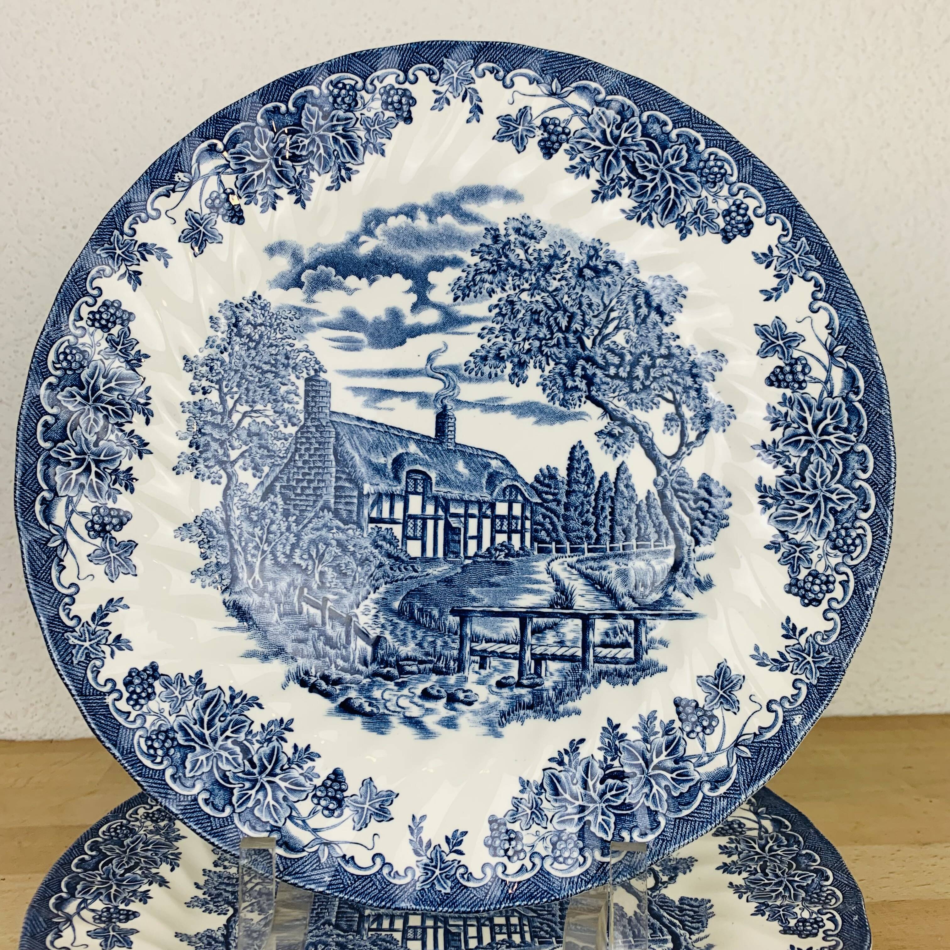 6 Myott The Brook English Ironstone Flat Plates