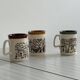 3 English Staffordshire mugs.