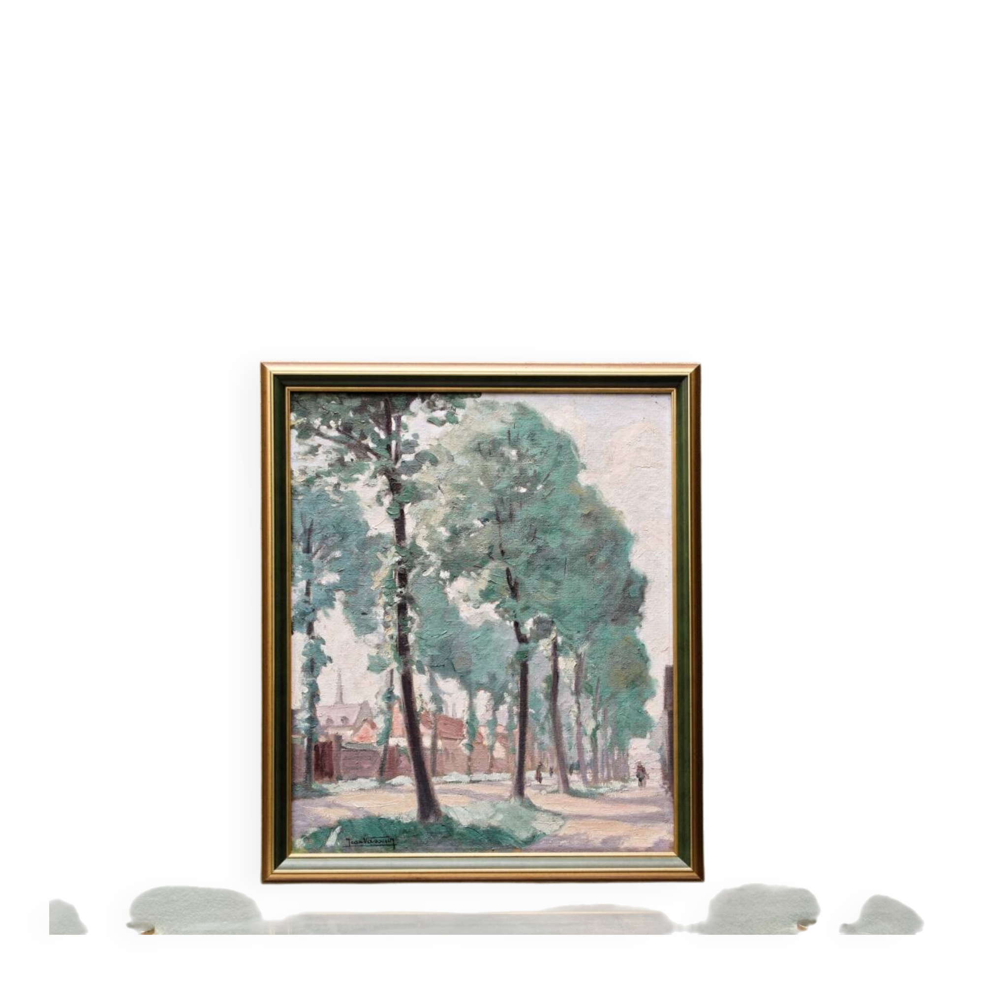 Huile sur toile par Jean Vasseur (1905-1986), Quevauvillers (Somme)