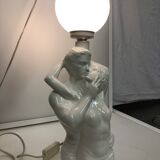 Lampe couple céramique des années 80