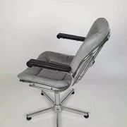 Vintage chrome swivel armchair