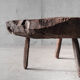 Tabouret brutaliste billot art-populaire auvergnat XIXème siècle