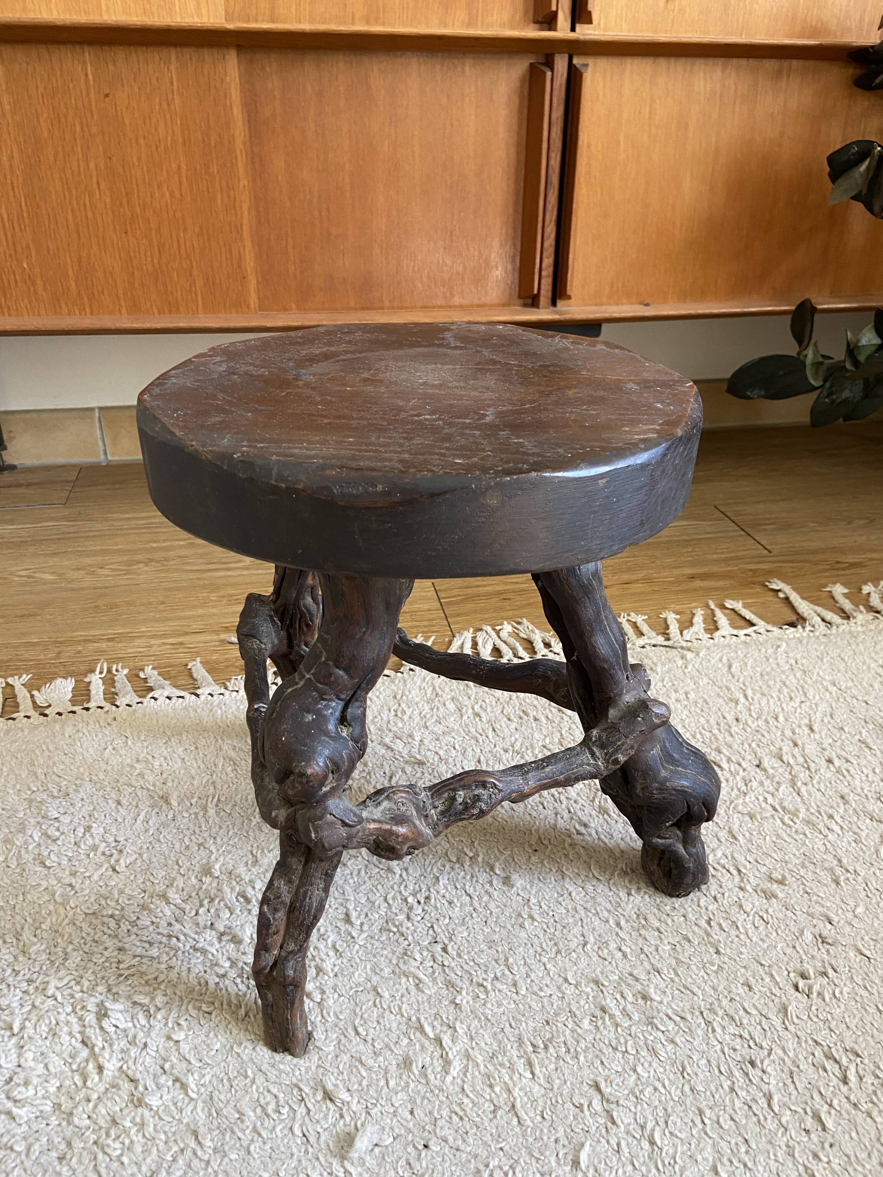 Vintage brutalist stool