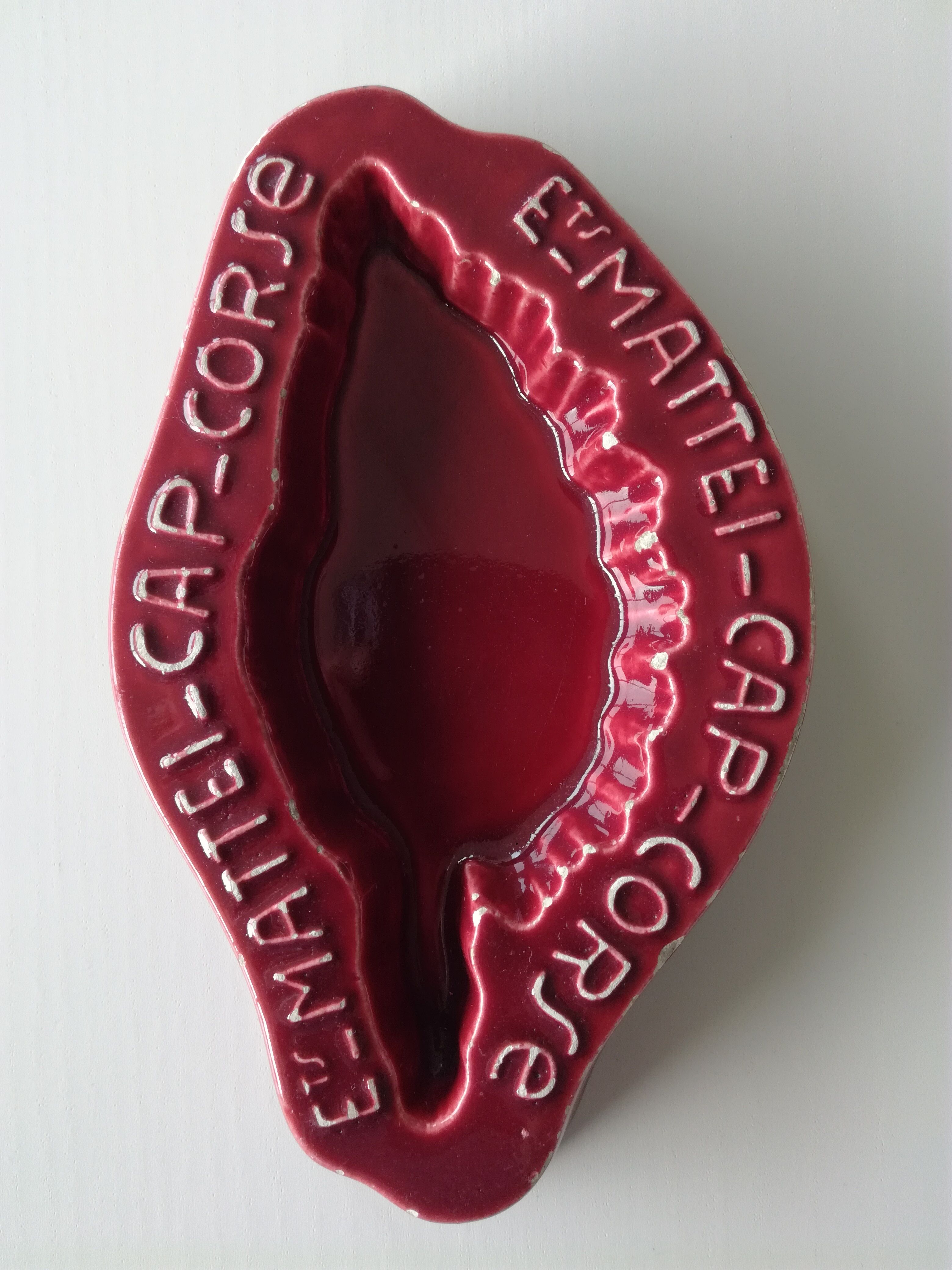 Advertising ashtray Cap Corse Ets Mattei