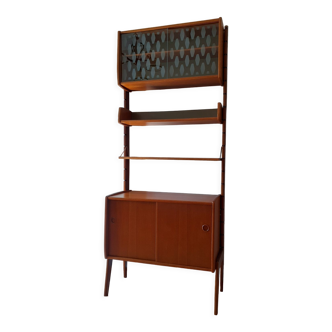 Meuble étagères autoporté ergo, vintage scandinave 1960s