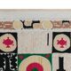 Hand knotted rug, vintage Turkish rug 128x130 cm