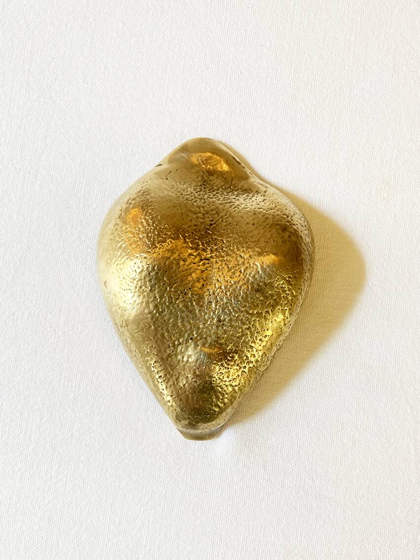 Brass flower ashtray