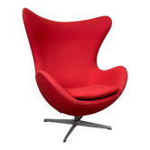 Egg Lounge Chair Fritz Hansen Fabric Arne Jacobsen – Red – Designer chair,