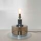 Lamp foot 70s smoked glass