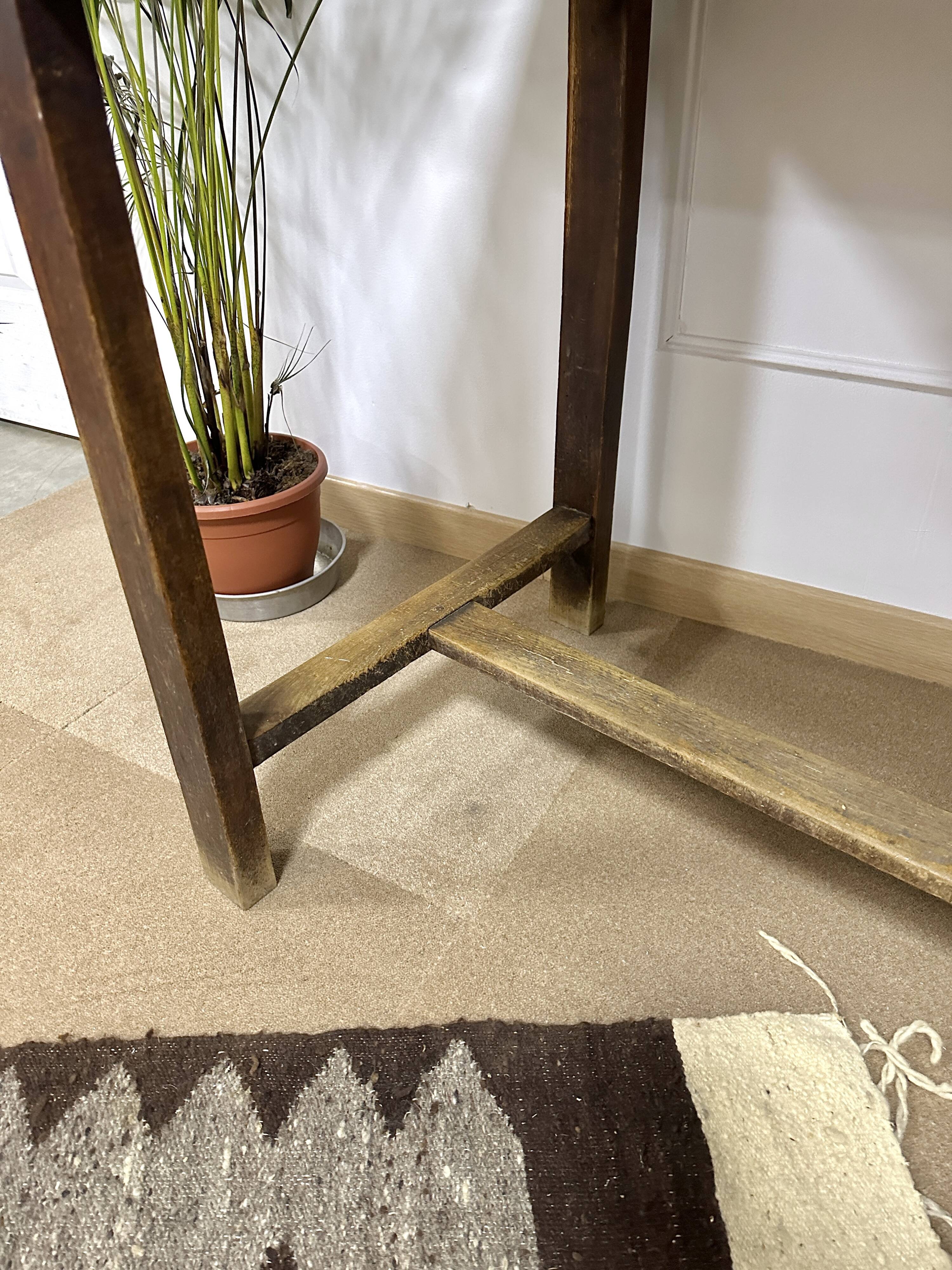 Vintage farmhouse table with drawer