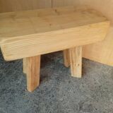 small bench or large solid wood stool