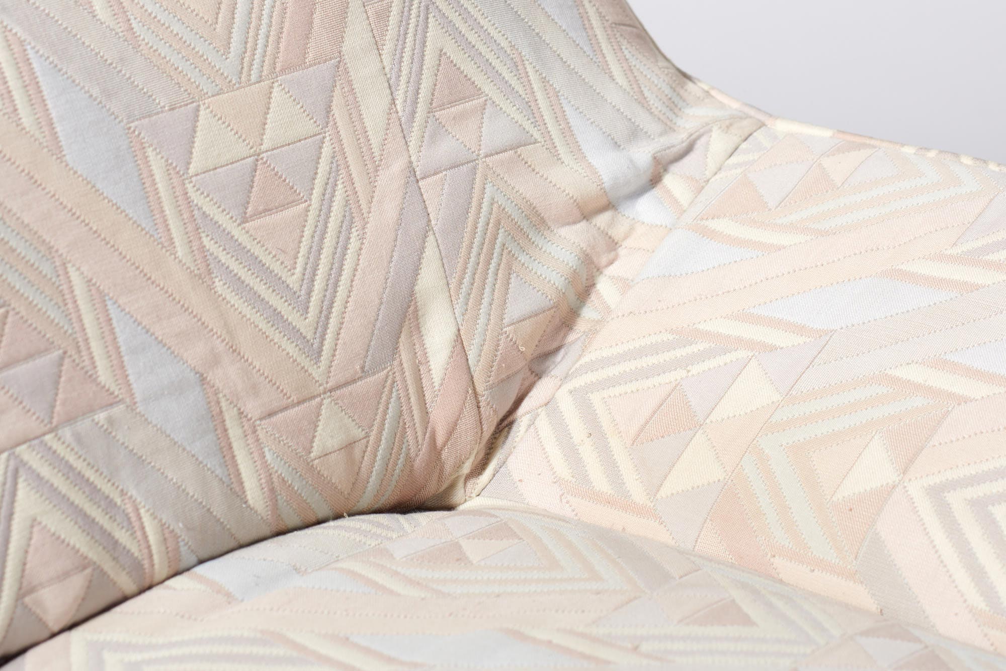 Vintage post-modern three-seater modular sofa