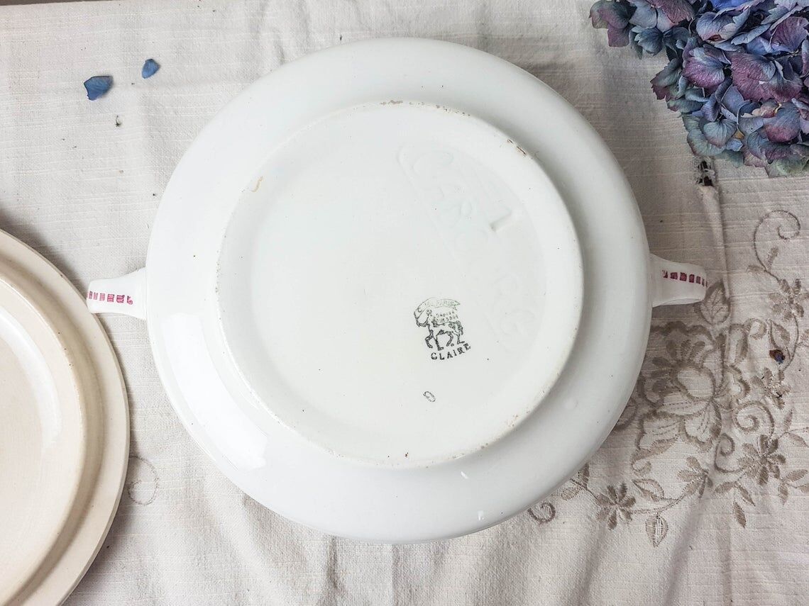 Soupière en faïence Saint Amand