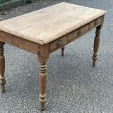 Renovated 3-drawer solid wood desk