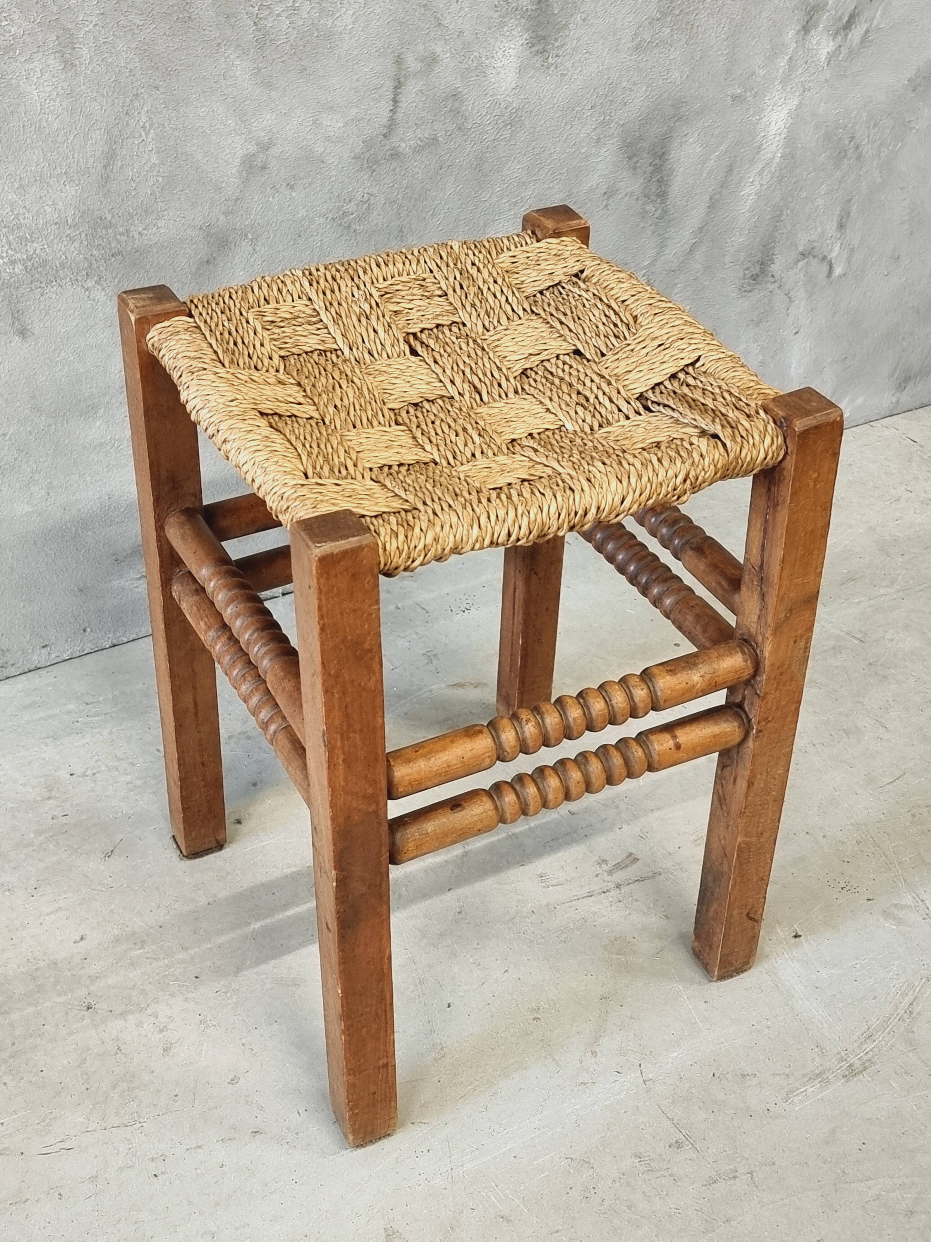 Vintage stool side table plant table