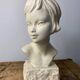 Plaster bust of a young girl