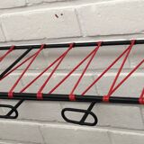 Coat rack of the 50s metal and scoubidou thread