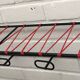 Coat rack of the 50s metal and scoubidou thread