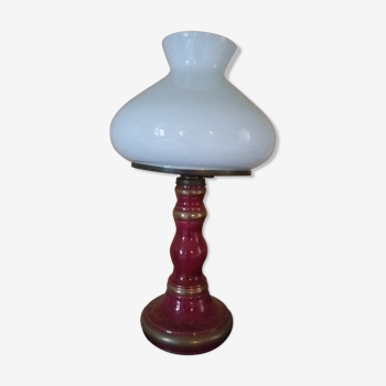 Burgundy lamp with gilding