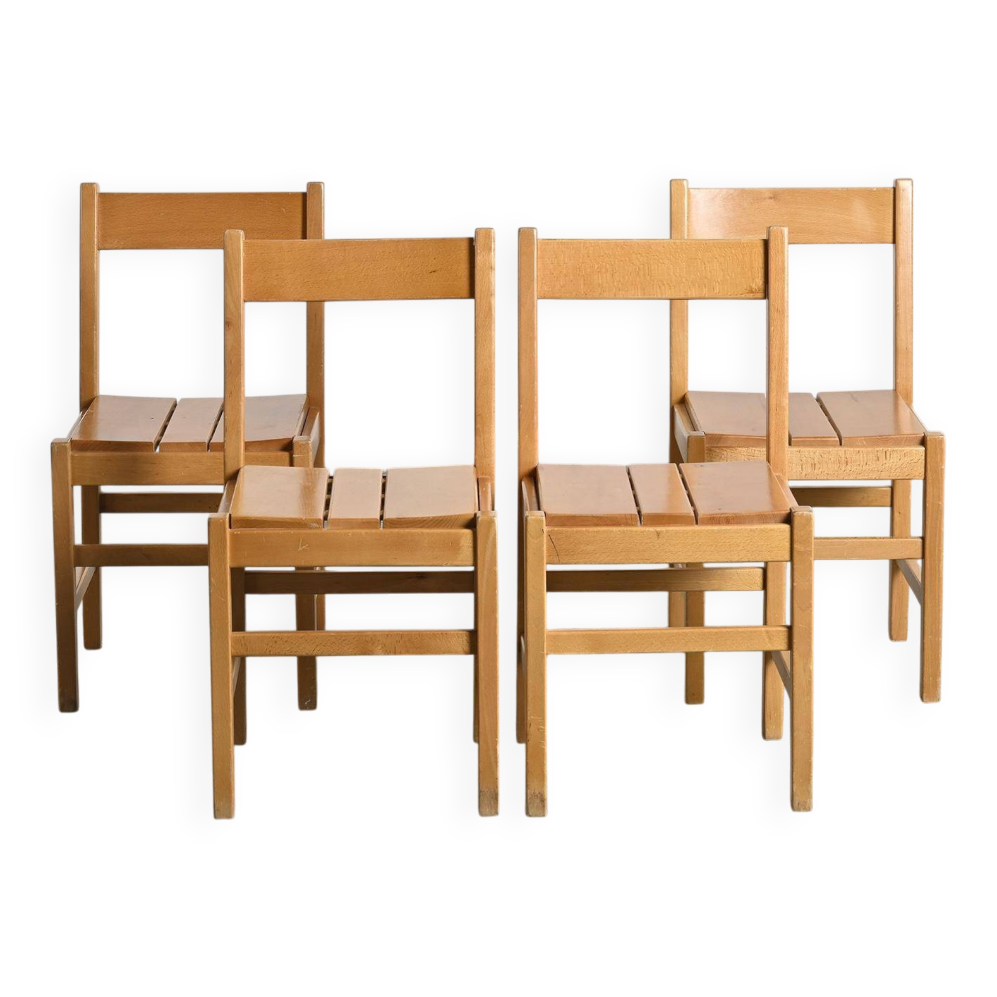 Solid pine chairs, La Cascade Residence, Les Arcs 1600, 1970