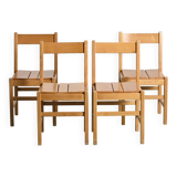 Solid pine chairs, La Cascade Residence, Les Arcs 1600, 1970