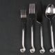 Ensemble de couverts design torsadé en spirale artisanal set de 5